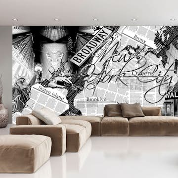 Fototapet Arkiio New York news 450x280 cm