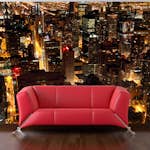 Fototapet Arkiio City by night Chicago, USA 450x270 cm