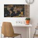 Skrapkarta Artgeist Brown Map Poster (English Edition) 100x50 cm