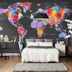 Fototapet Arkiio World Map Synesthesia