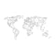 Fototapet Arkiio Map Of The World White Solids