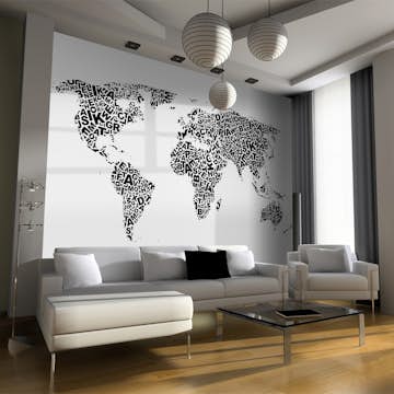 Fototapet Arkiio Karta Över Tankar