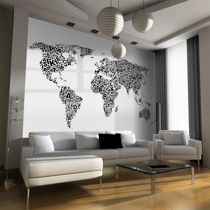 Fototapet Arkiio Karta Över Tankar