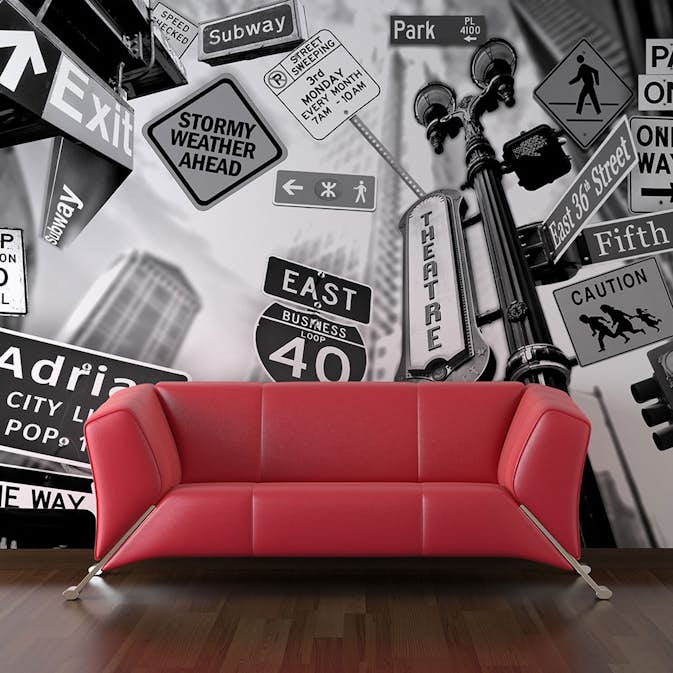 Fototapet Arkiio Alla Vägar Leder Till Manhattan