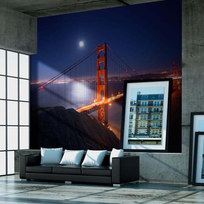 Fototapet Arkiio Golden Gate Bron På Natten