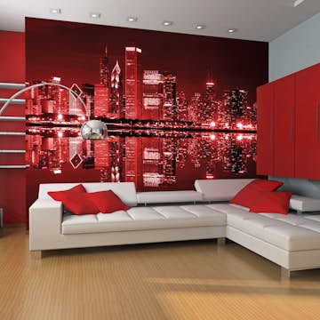 Fototapet Arkiio Vin Färgade Chicago