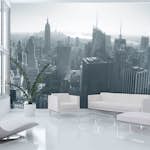 Fototapet Arkiio New Yorks Skyline Svart Och Vitt