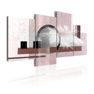 Tavla Arkiio Abstraktion Med En Pärla 80x45