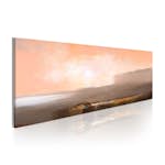 Handmålad Tavla Arkiio Mellan Rosa Och Grått 100x40