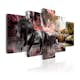 Tavla Arkiio Black Horse On Crimson Sky Background