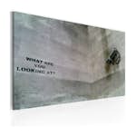 Tavla Arkiio Vad Glor Du På Banksy 60x40