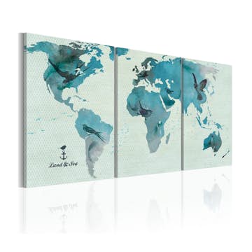 Tavla Arkiio Ornitologiska Världskarta