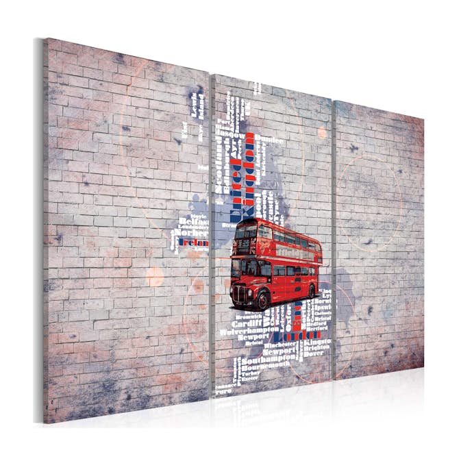 Tavla Arkiio Runt Storbritannien Av Routemaster Triptych