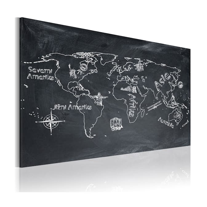 Tavla Arkiio Geografi Lektion Tjeckiska Språket