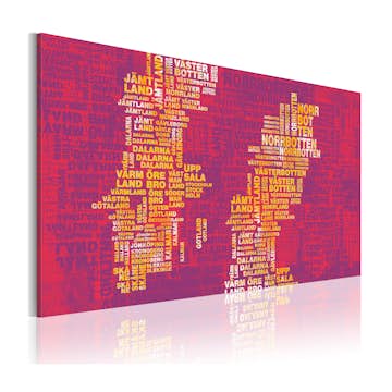 Tavla Arkiio Text Karta Över Sverige