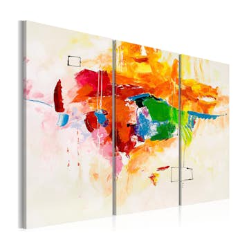 Handmålad Tavla Arkiio  Papegojan 120x80