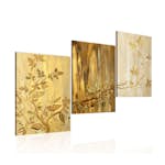 Handmålad Tavla Arkiio Gyllene Blad 120x60