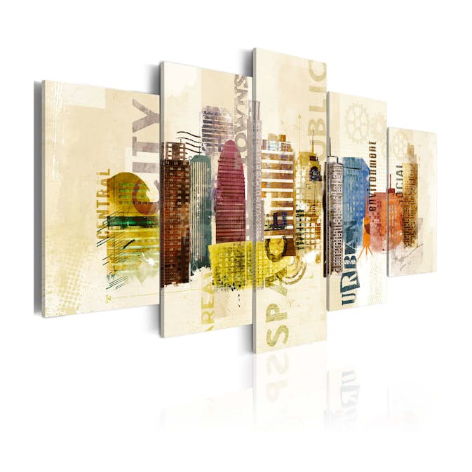Tavla Arkiio Urban Design 5 delar