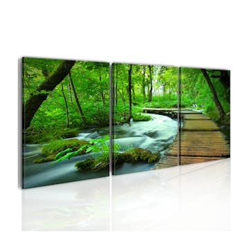 Tavla Arkiio Forest Broadwalk Triptych 120x40