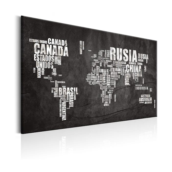 Tavla Arkiio World Map Mundo Negro