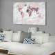 Tavla Arkiio World Map Pink Continents