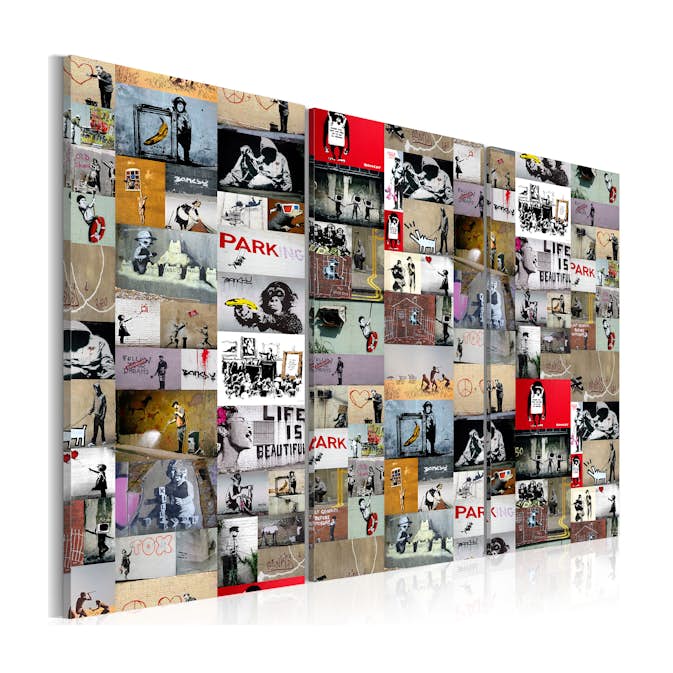 Tavla Arkiio Art Of Collage Banksy III