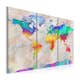 Tavla Arkiio World Map Rainbow Gradient