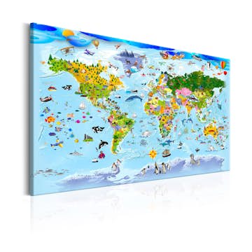 Tavla Arkiio Children's Map Colourful Travels