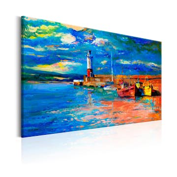 Tavla Arkiio Seaside Landscape The Lighthouse