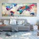 Tavla Arkiio World Map Cracked Wall