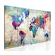 Tavla Arkiio World Map Cracked Wall