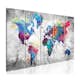 Tavla Arkiio World Map Spilt Paint