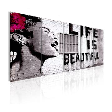 Tavla Arkiio Banksy Life Is Beautiful