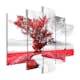 Tavla Arkiio Tree Near The Road Röd 5 delar