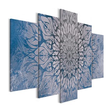 Tavla Arkiio HypnosisBlue Wide 5 delar