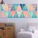 Tavla Arkiio Oriental Triangles Narrow 5 delar