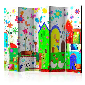 Rumsavdelare Arkiio Happy Farm II Flerfärgad 225x172 cm