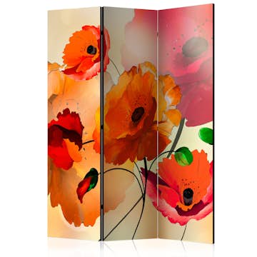 Rumsavdelare Skärmvägg Arkiio Velvet Poppies Motiv 1 135x172 cm