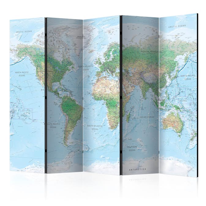 Rumsavdelare Arkiio World Map 225x172 cm