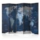Rumsavdelare Arkiio Dark Blue World 225x172 cm