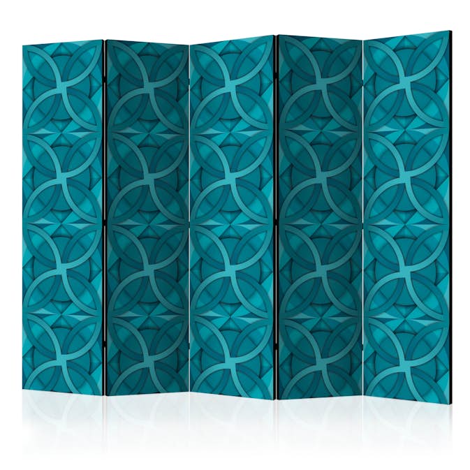 Rumsavdelare Arkiio Geometric Turquoise II 225x172 cm