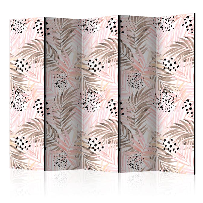 Rumsavdelare Arkiio Pink Palm Leaves II 225x172 cm