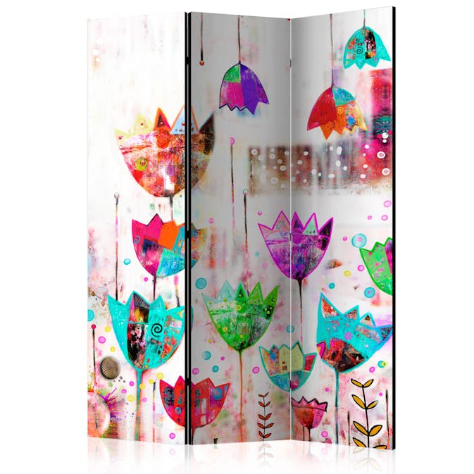 Rumsavdelare Arkiio Colorful Tulips 135x172 cm