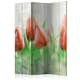 Rumsavdelare Arkiio Red Tulips On Wood 135x172 cm