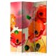 Rumsavdelare Skärmvägg Arkiio Velvet Poppies Motiv 2 135x172 cm