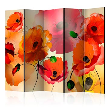 Rumsavdelare Arkiio Velvet Poppies II Blommor 225x172 cm