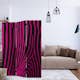 Rumsavdelare Arkiio Zebra Pattern Violet 135x172 cm