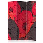 Rumsavdelare Arkiio Pleated Poppies 135x172 cm