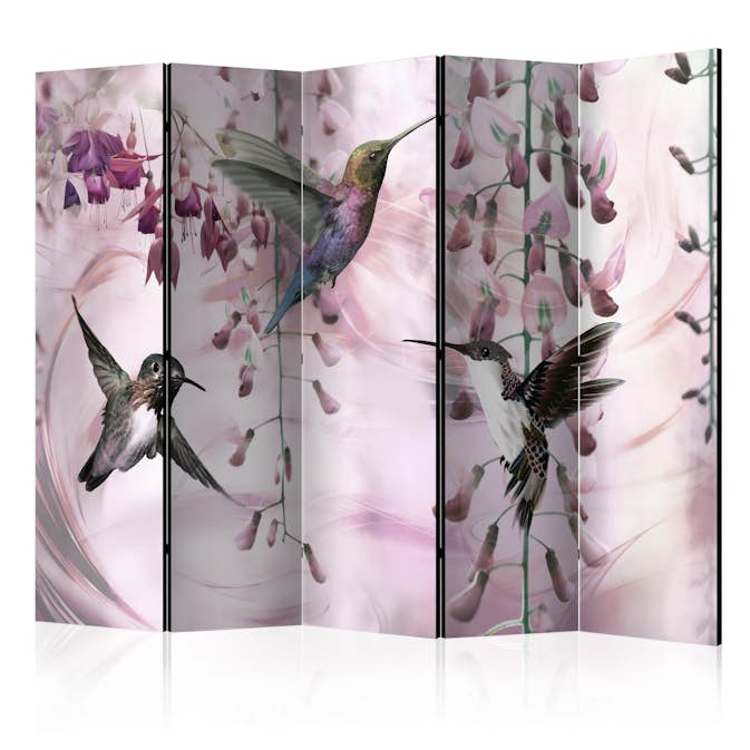 Rumsavdelare Arkiio Flying Hummingbirds Pink II 225x172 cm