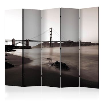 Rumsavdelare Arkiio San Francisco Golden Gate Bridge in Black and White II 225x172 cm